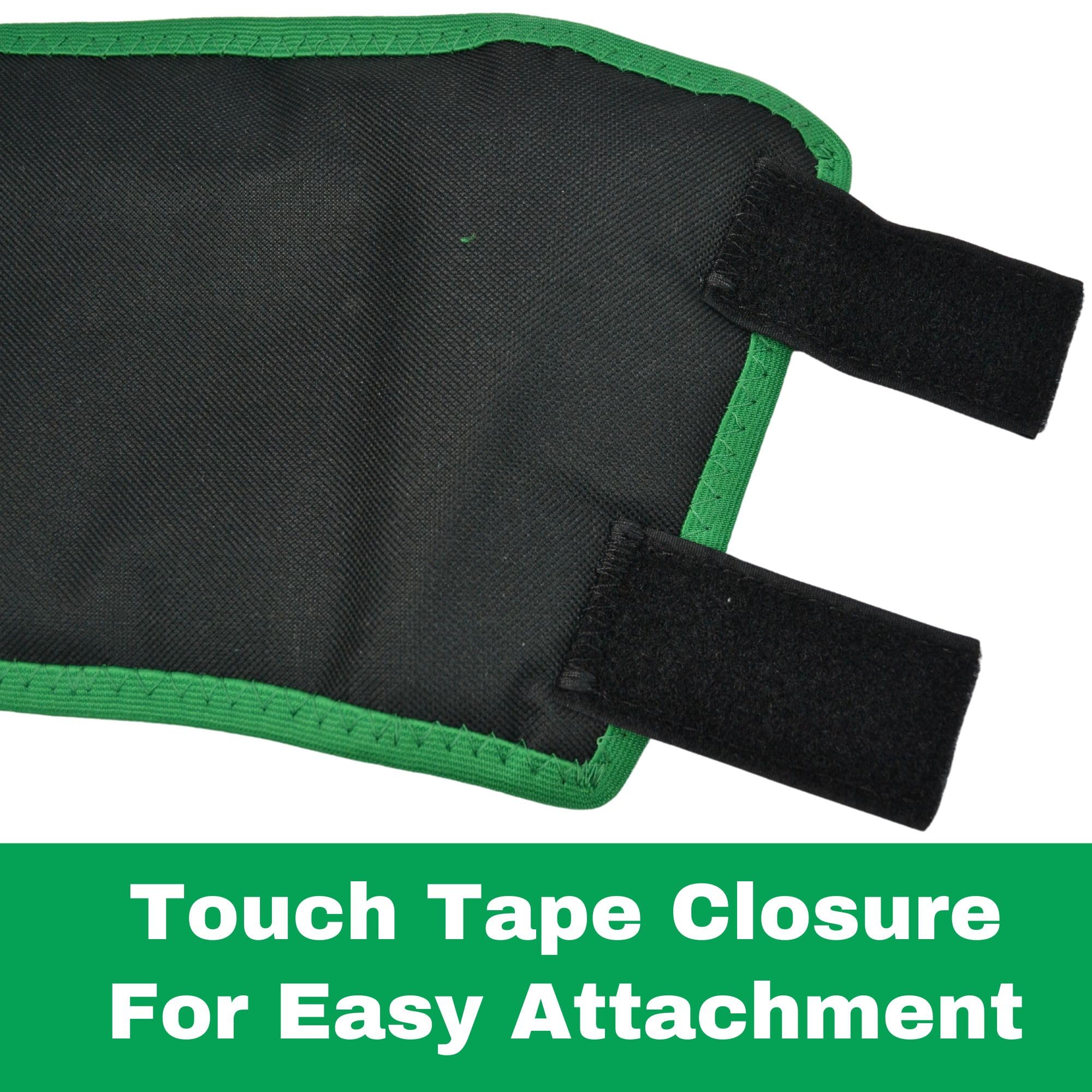 Intrepid International Click Fetlock Shield tear-resistant fabric detail provides protection.
