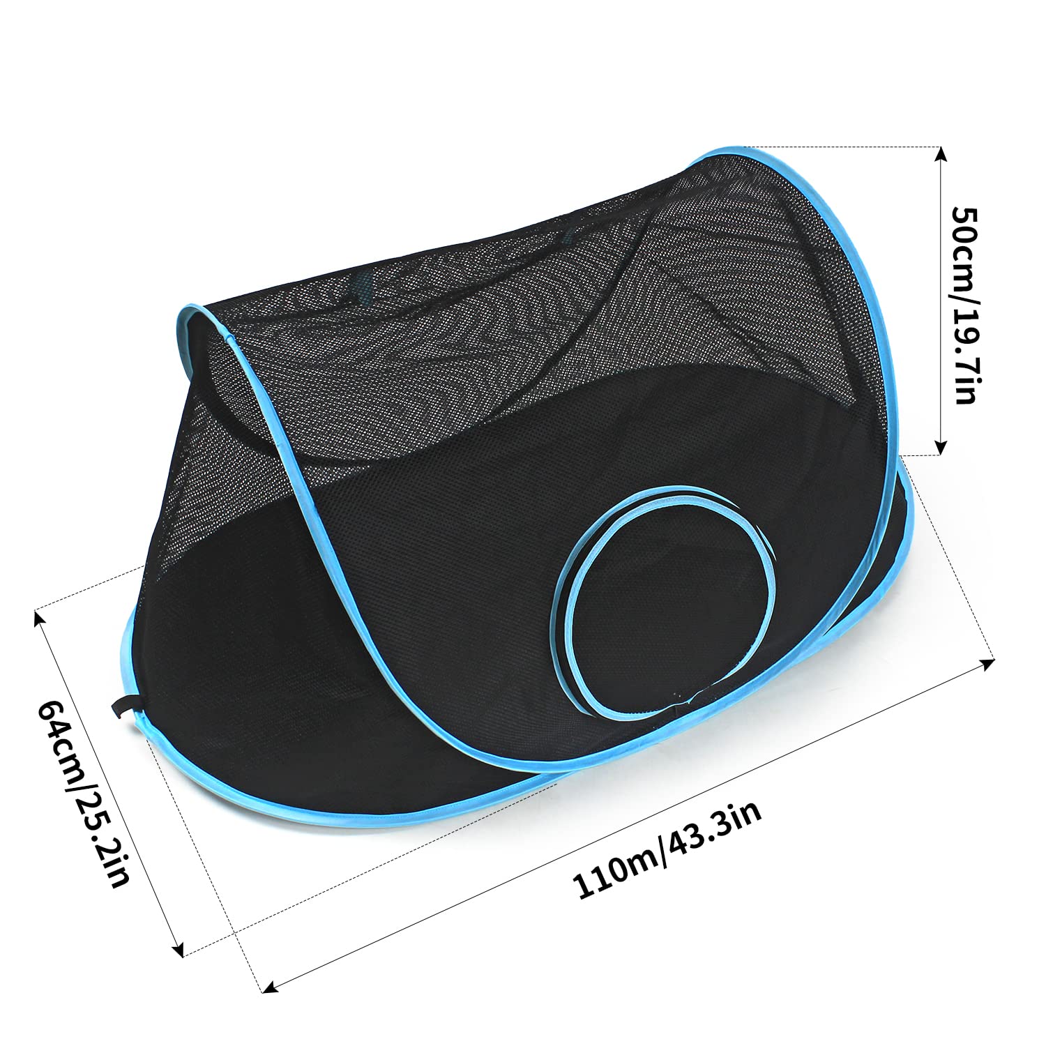 INTURN Cat Furniture Tent easy-clean fabric keeps messes under control.