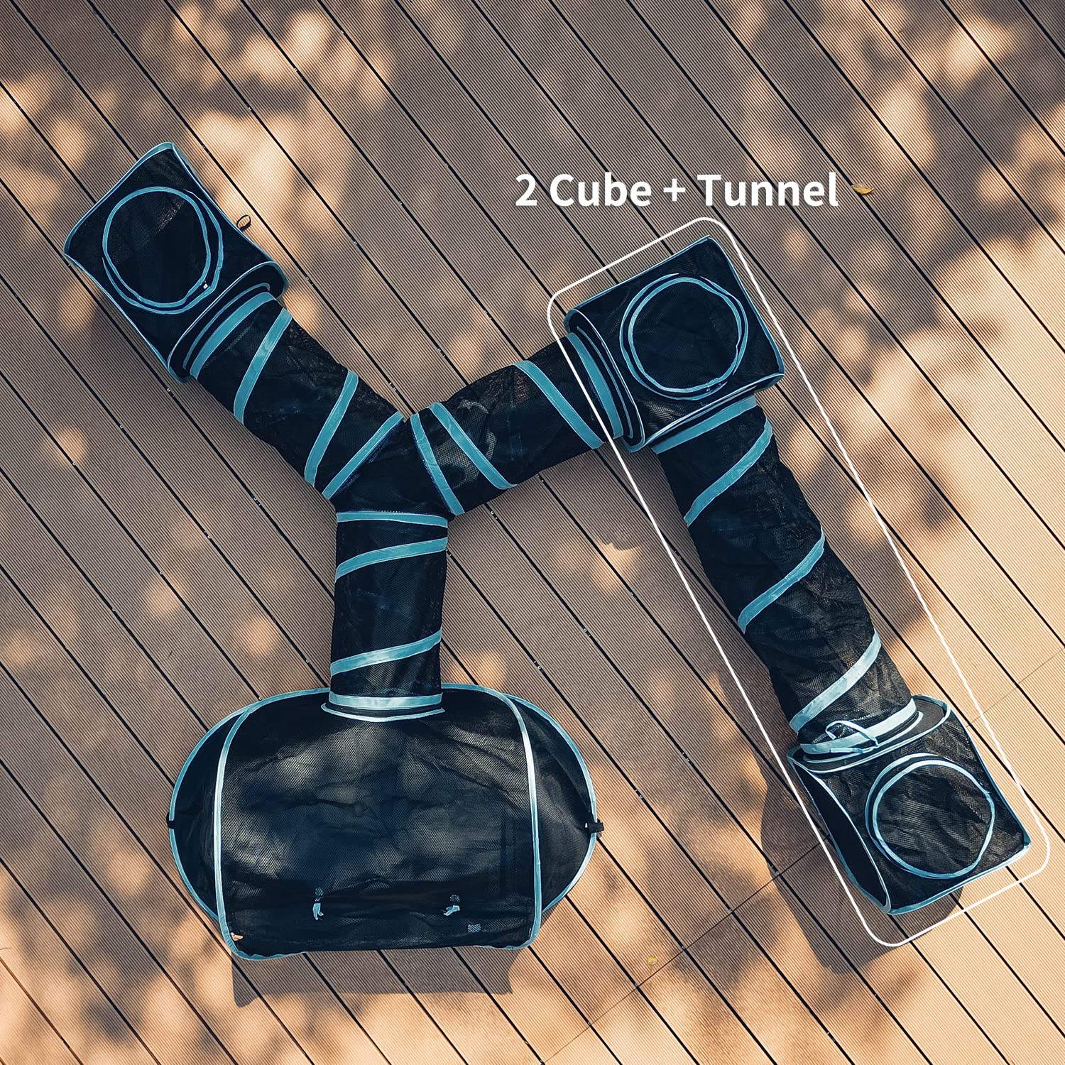 INTURN portable playpen folds compactly for travel and storage.