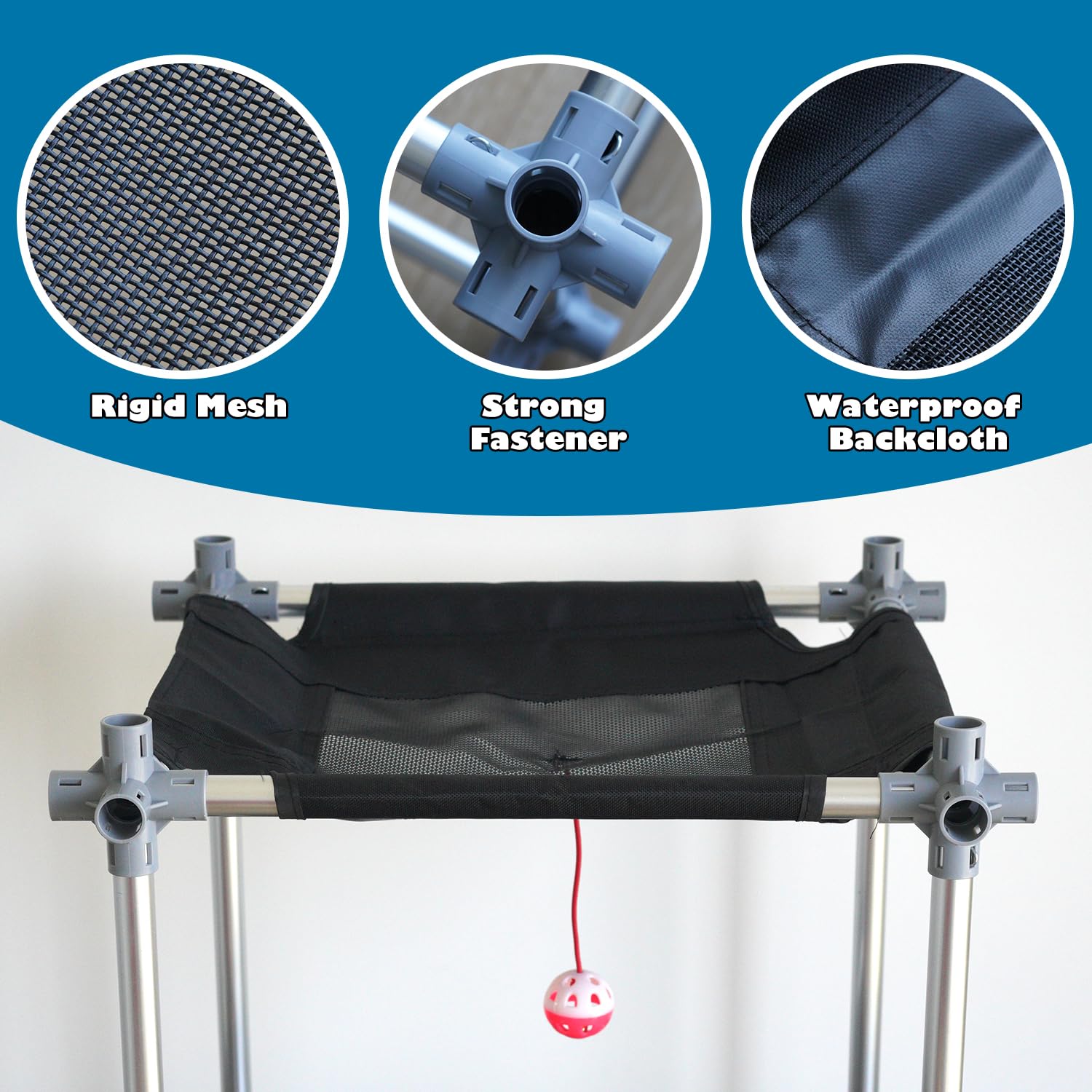 INTURN Catio Mega Kit multiple entrances invite independent exploration and exercise.