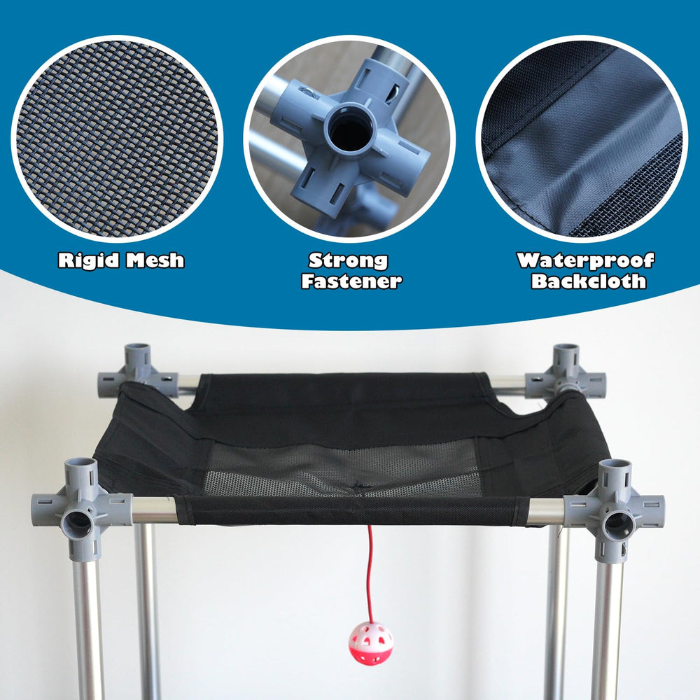 INTURN Catio Mega Kit multiple entrances invite independent exploration and exercise.
