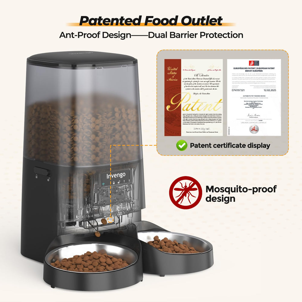Invengo device supports up to 10 programmable feeding schedules for flexibility.