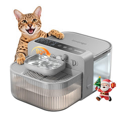 Invengo no-filter wireless cat water fountain 3.5L reservoir for continuous clean hydration.