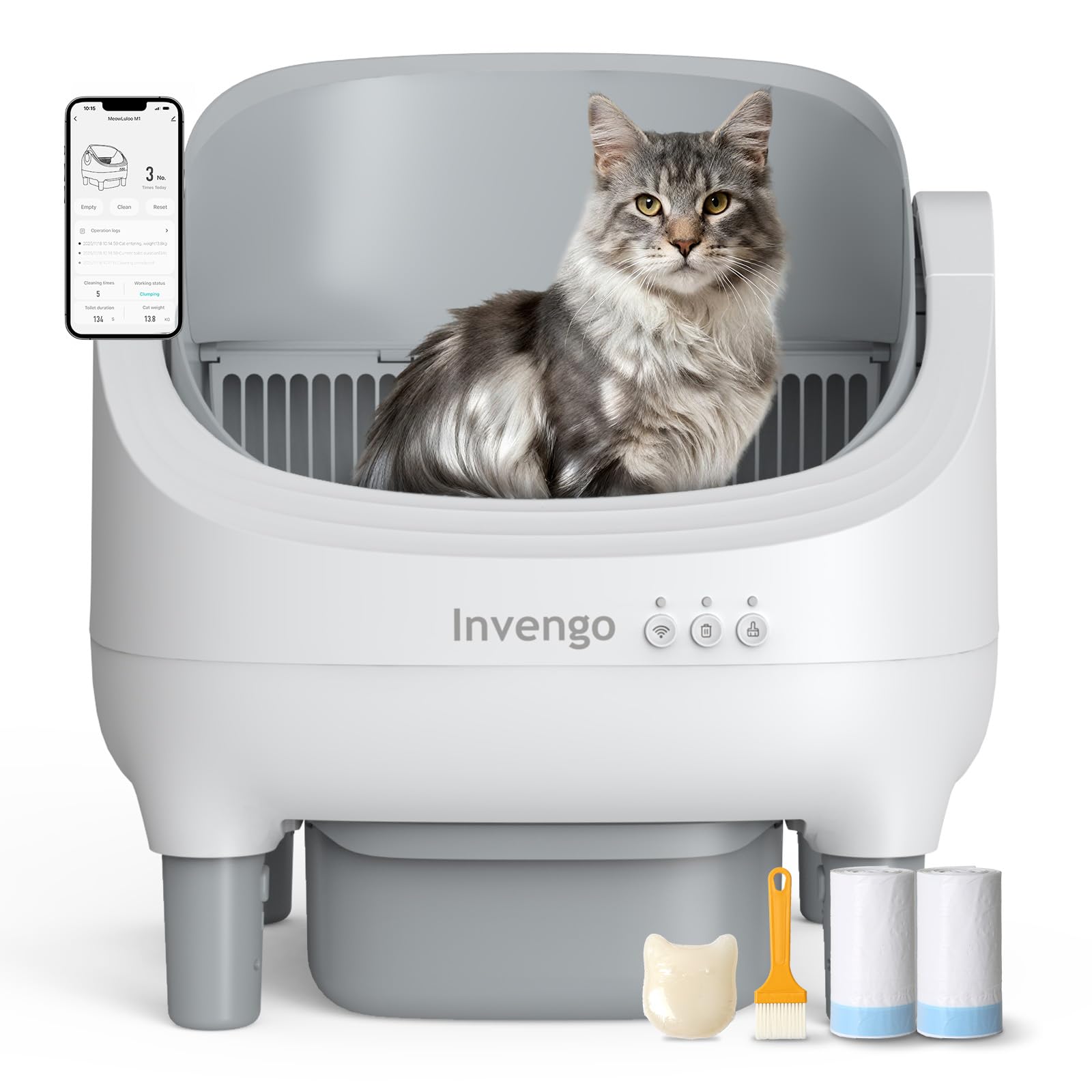 Invengo open-top design enables easy cat entry and spacious lounging.