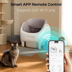 Invengo open-top design provides room and airflow for kittens and adult cats.
