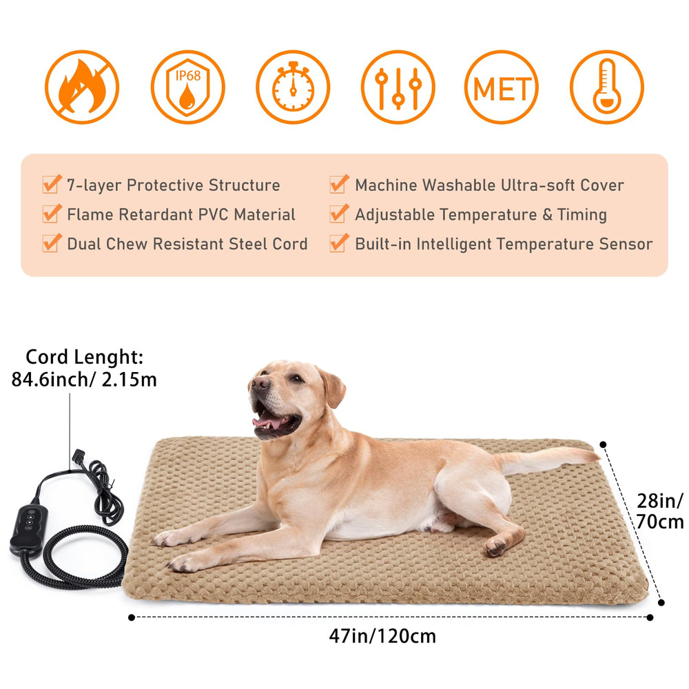 INVENHO automatic thermostat safety stops overheating for safer warmth.