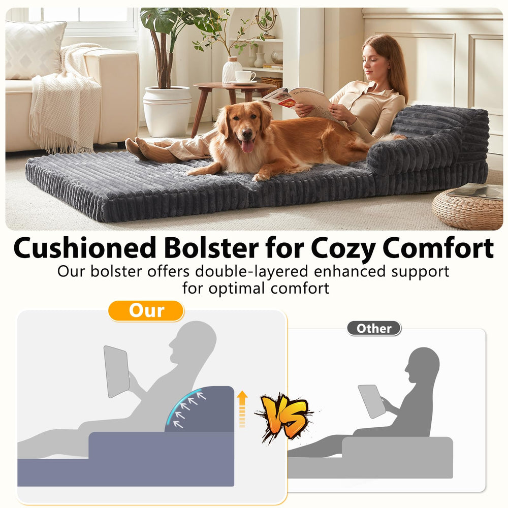 INVENHO Bed's non-skid bottom keeps it securely in place.