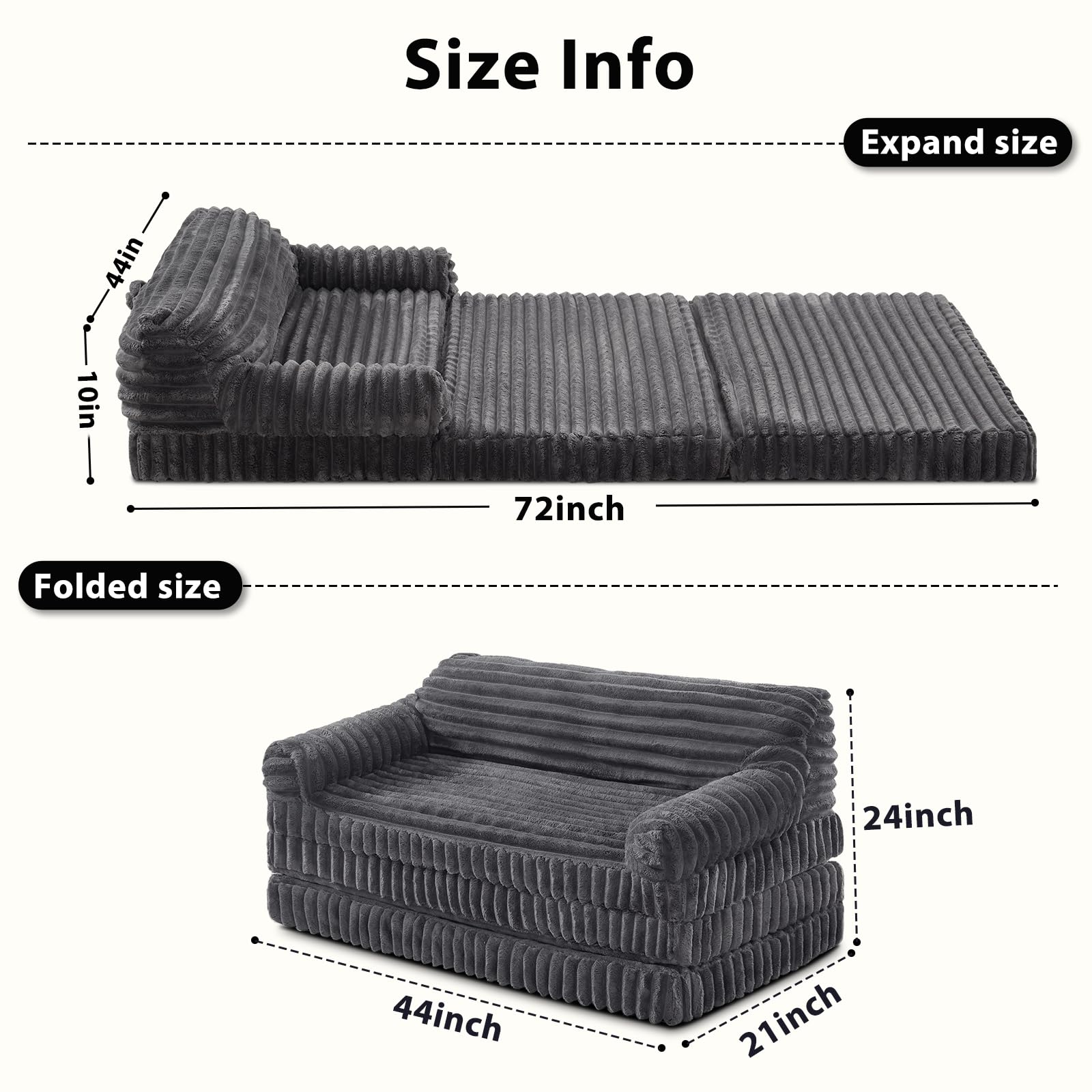 INVENHO Bed has removable, machine-washable cover for easy cleaning.