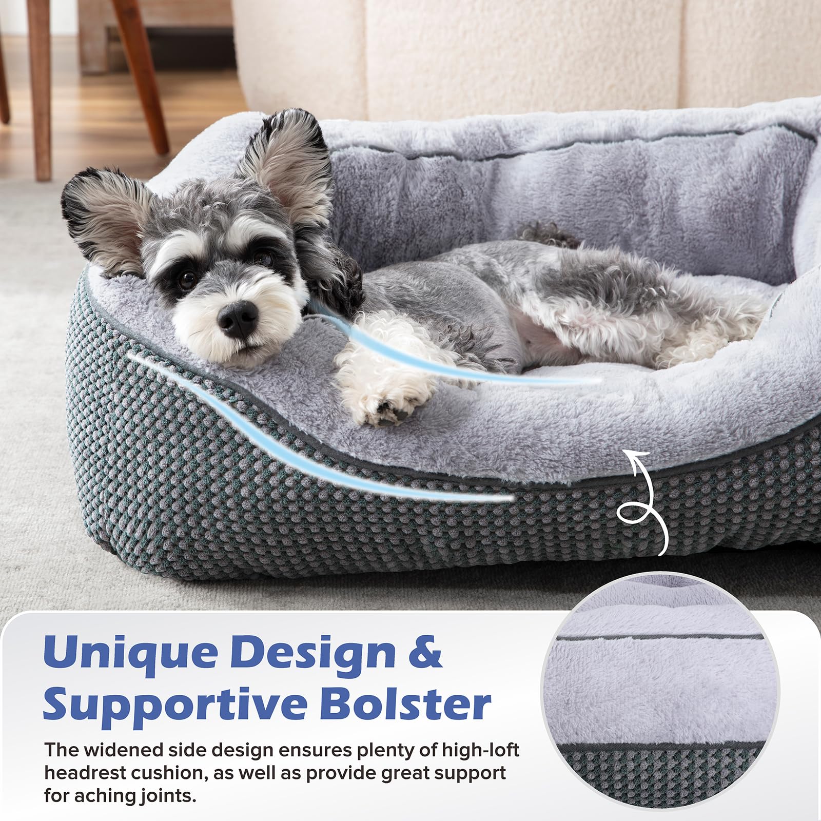 INVENHO bed anti-slip bottom keeps the bed in place on floors
