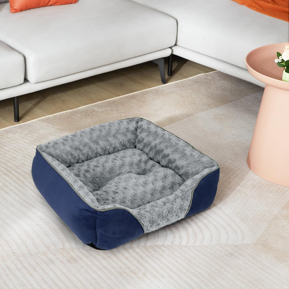 INVENHO X-Large Bed in use, dogs curling for secure, cozy rest