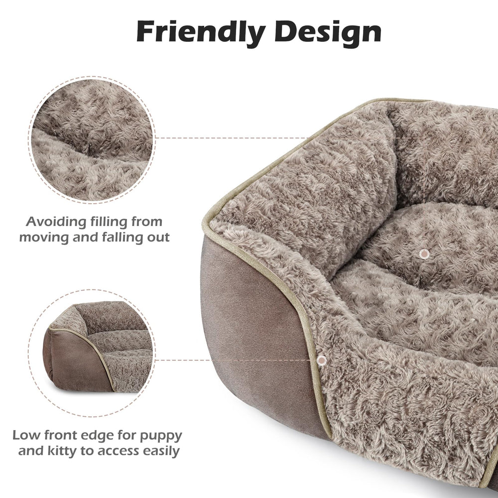 INVENHO dog bed is machine washable for easy cleaning after outdoor adventures.
