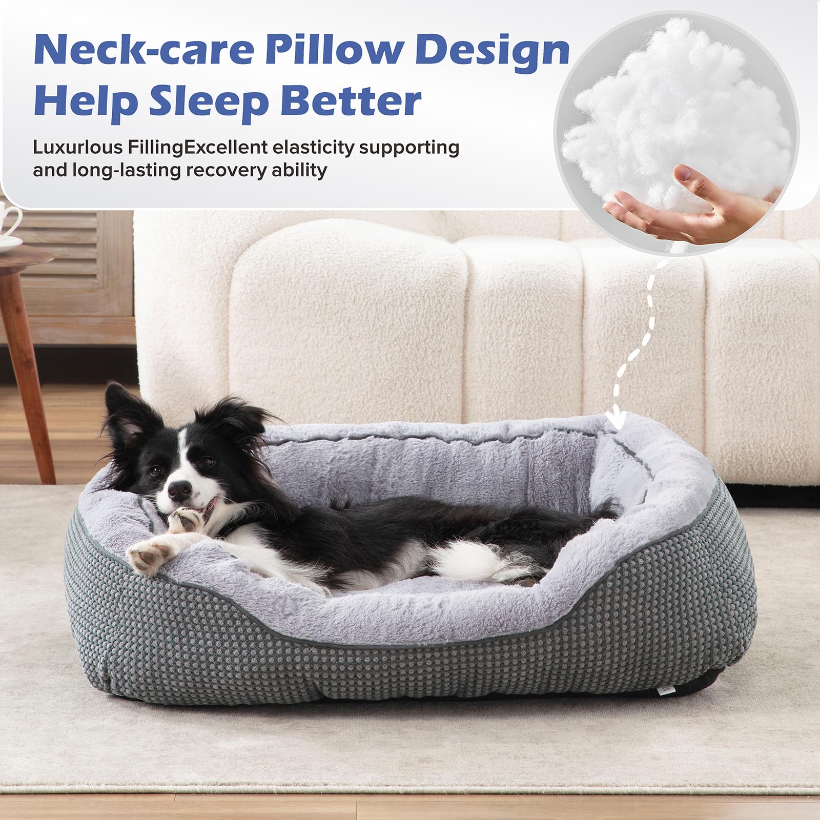 INVENHO plush surface delivers soft calming comfort for peaceful sleep