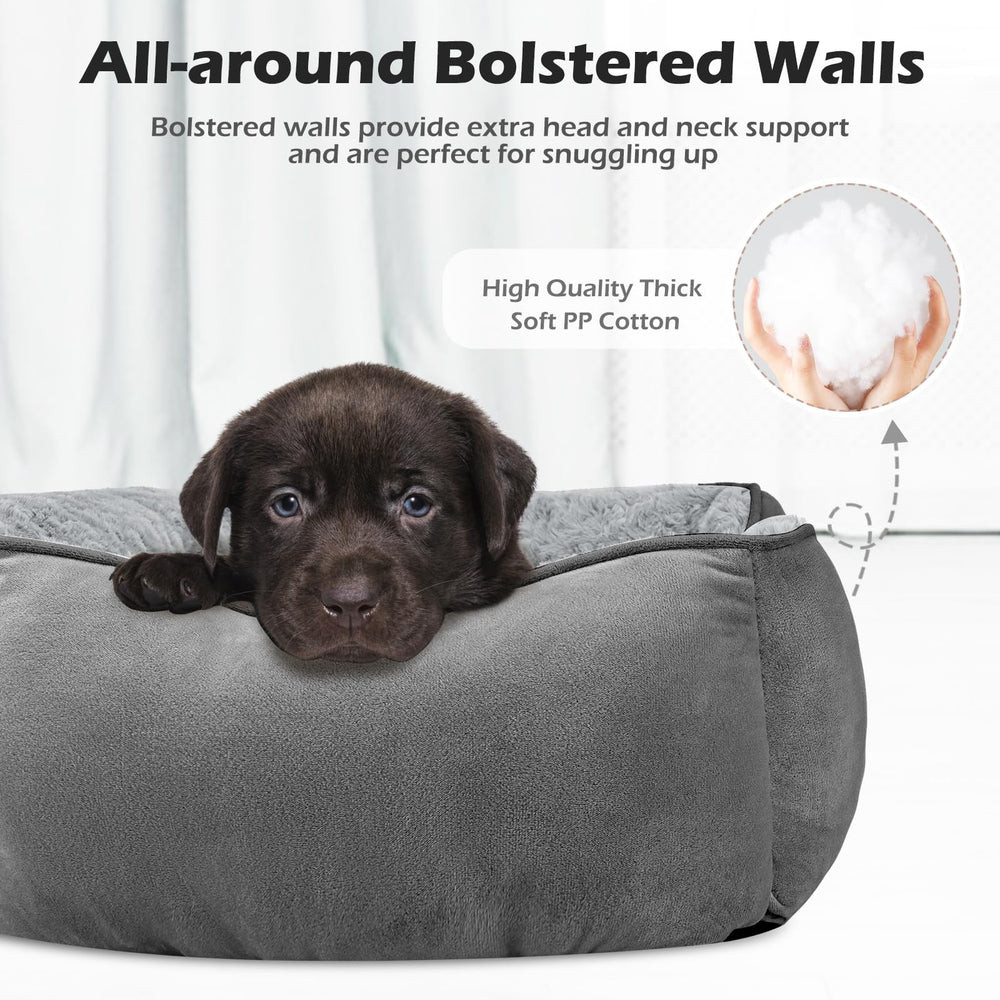 INVENHO dog bed with soft filling provides plush comfort for lounging.
