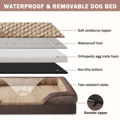 INVENHO dog bed waterproof lining interior protecting foam