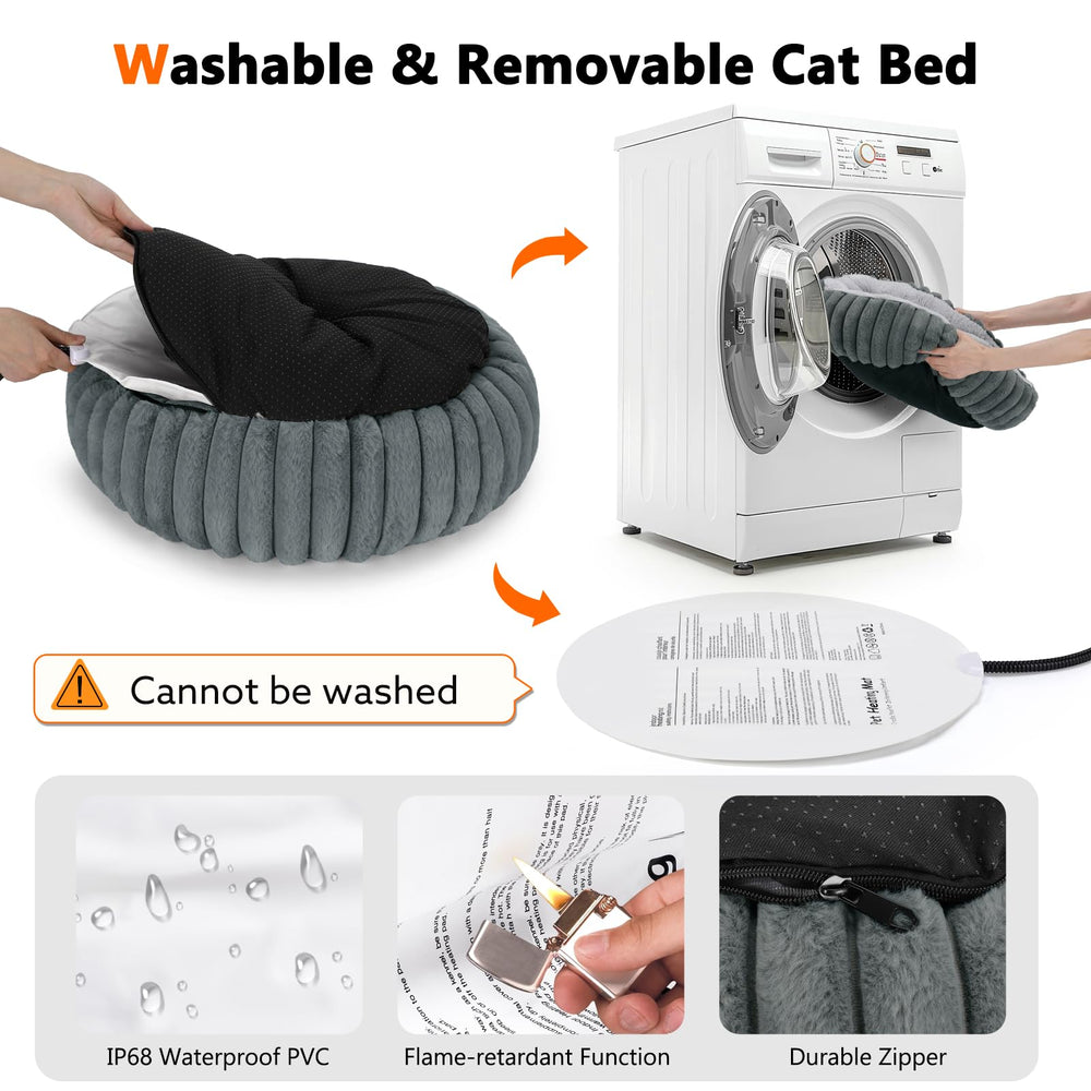 INVENHO machine washable cover after heater removal for simple cleaning