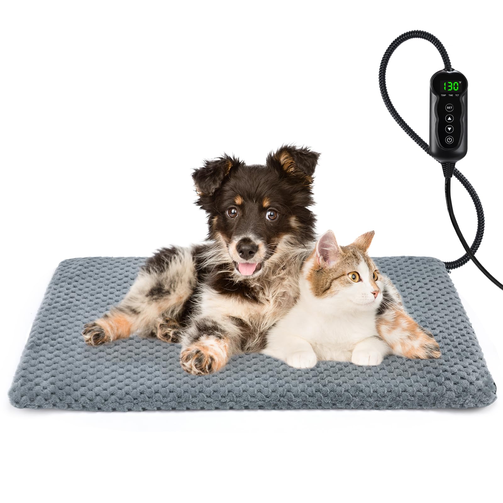 INVENHO heated dog bed waterproof cover protects pets in wet weather