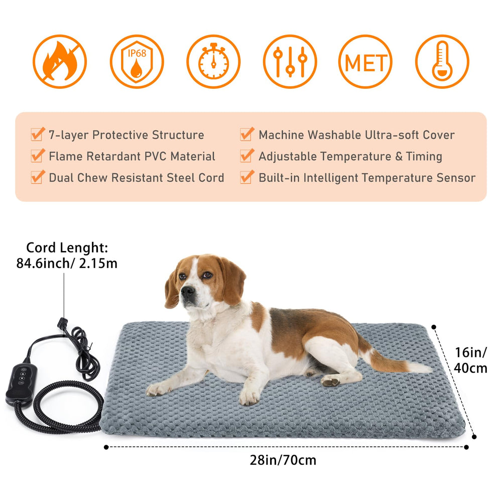 INVENHO heated pad with corn-kernel design adds gentle texture
