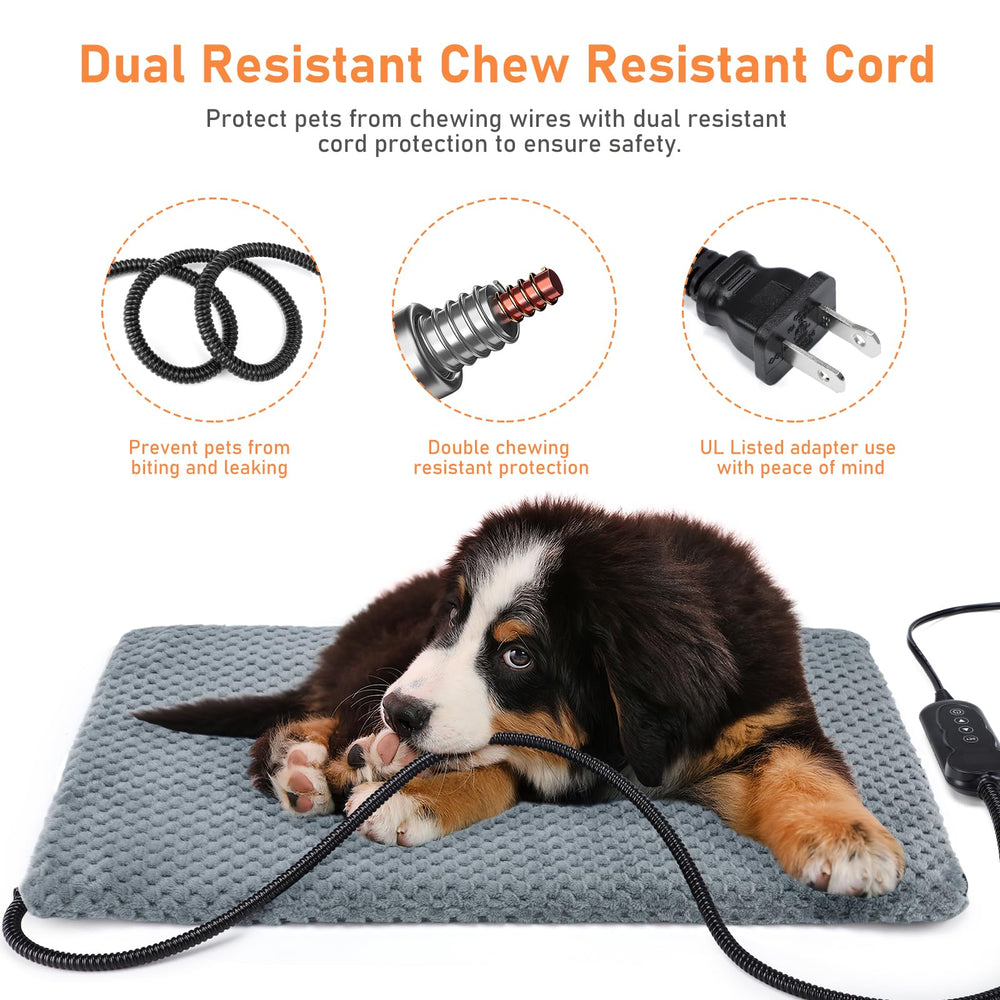 INVENHO heating pad wire cover protects cords and pets