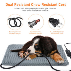 INVENHO heating pad wire cover protects cords and pets