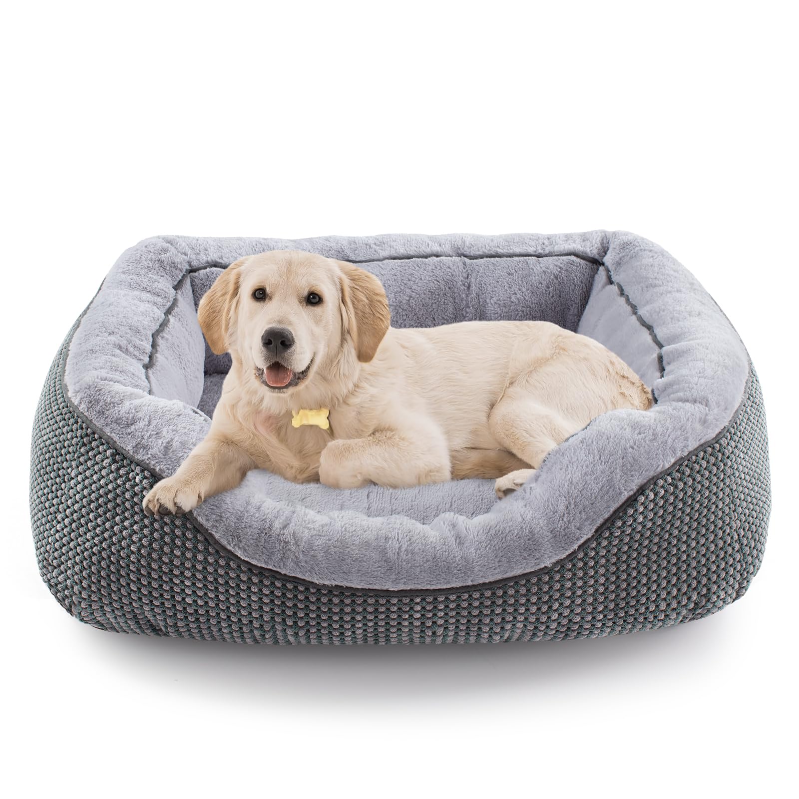 INVENHO medium dog bed rectangle offers cozy comfort for restful naps