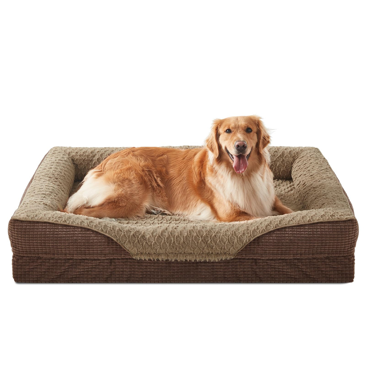 INVENHO Orthopedic Dog Bed Large with removable cover for easy washing and freshness