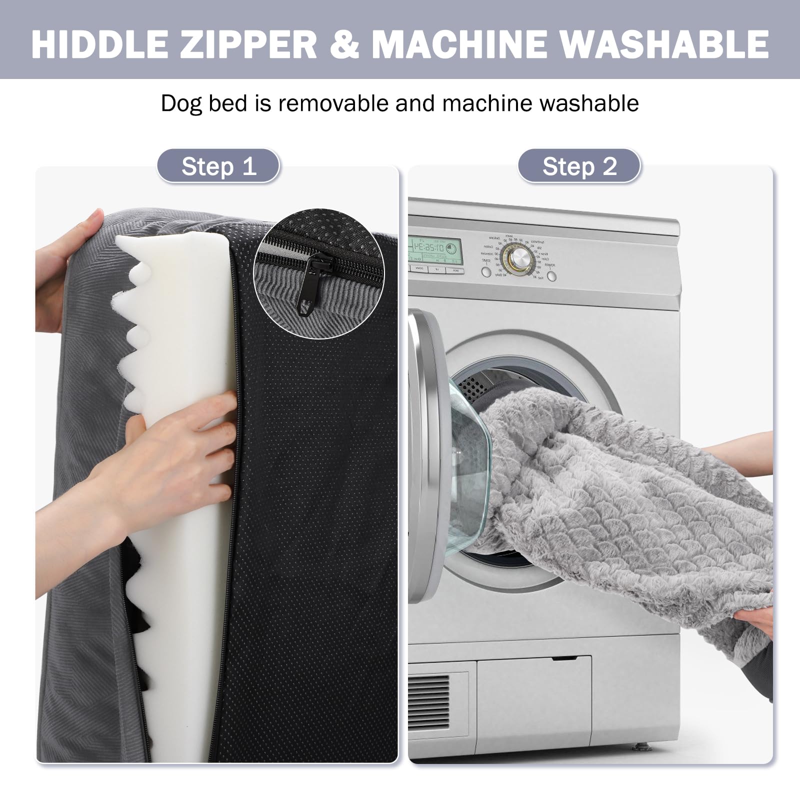 INVENHO Large size accommodates bigger breeds for extra room and comfort