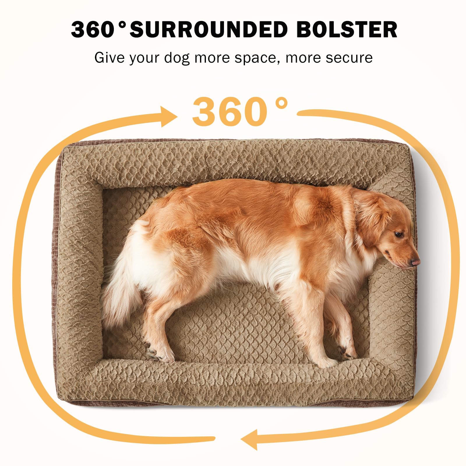 INVENHO Orthopedic Dog Bed ships vacuum-packed and expands to full size