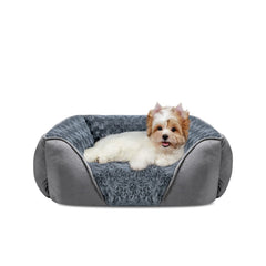 INVENHO Rectangle Washable Dog Bed close-up fabric for warm, cozy naps.