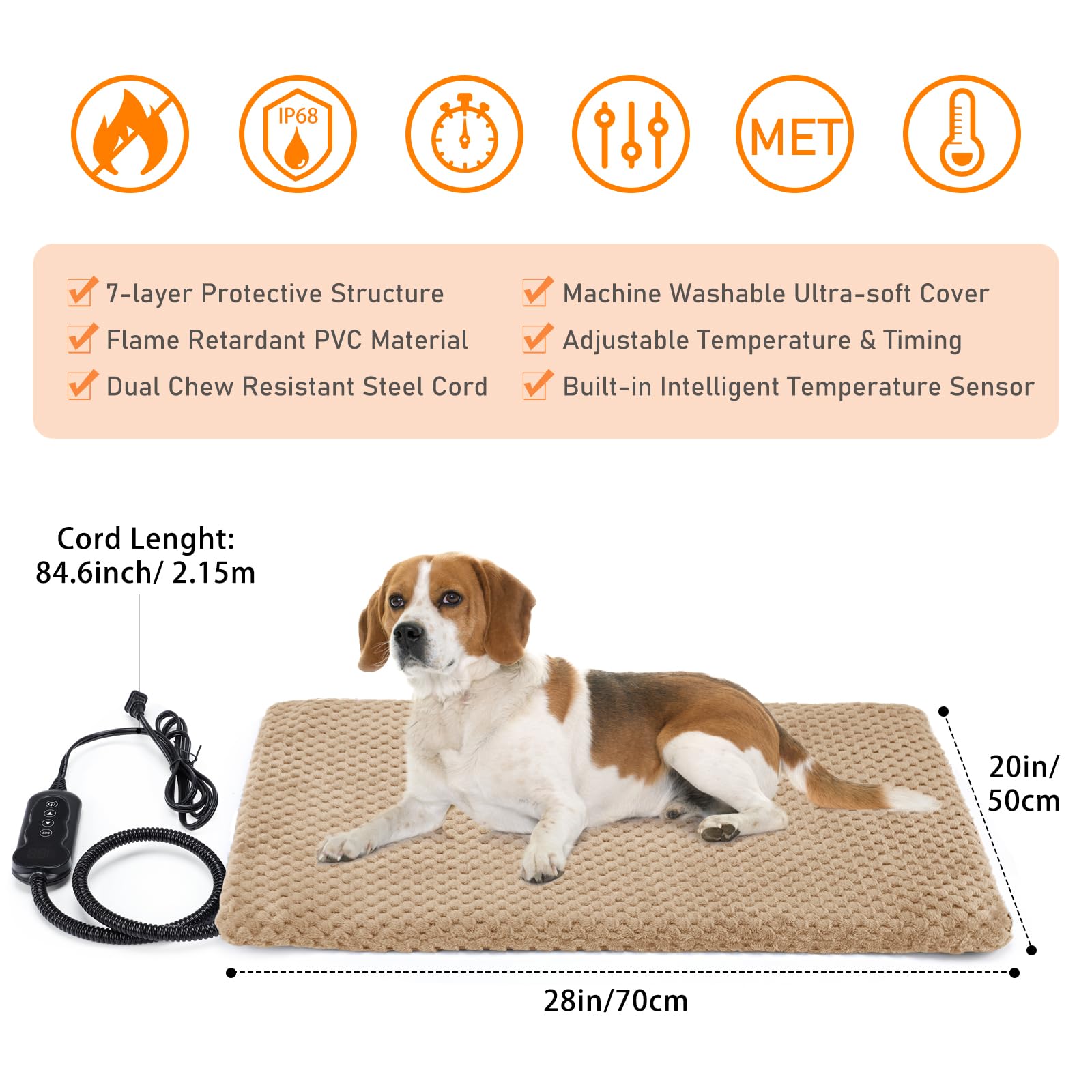 INVENHO removable washable cover for easy cleaning