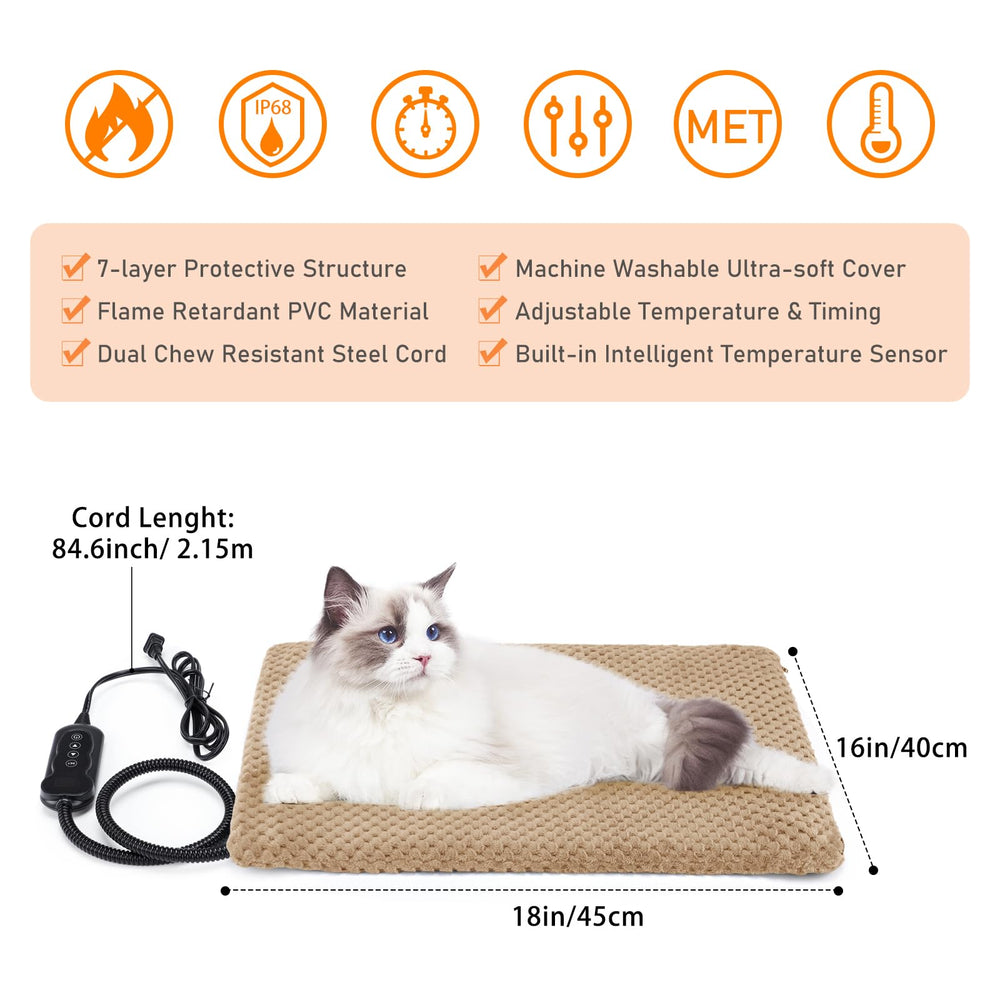 INVENHO removable washable cover emphasizes easy cleaning and softness.
