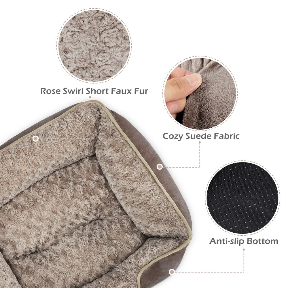 INVENHO bed anti-slip bottom helps keep the pet bed in place during active use