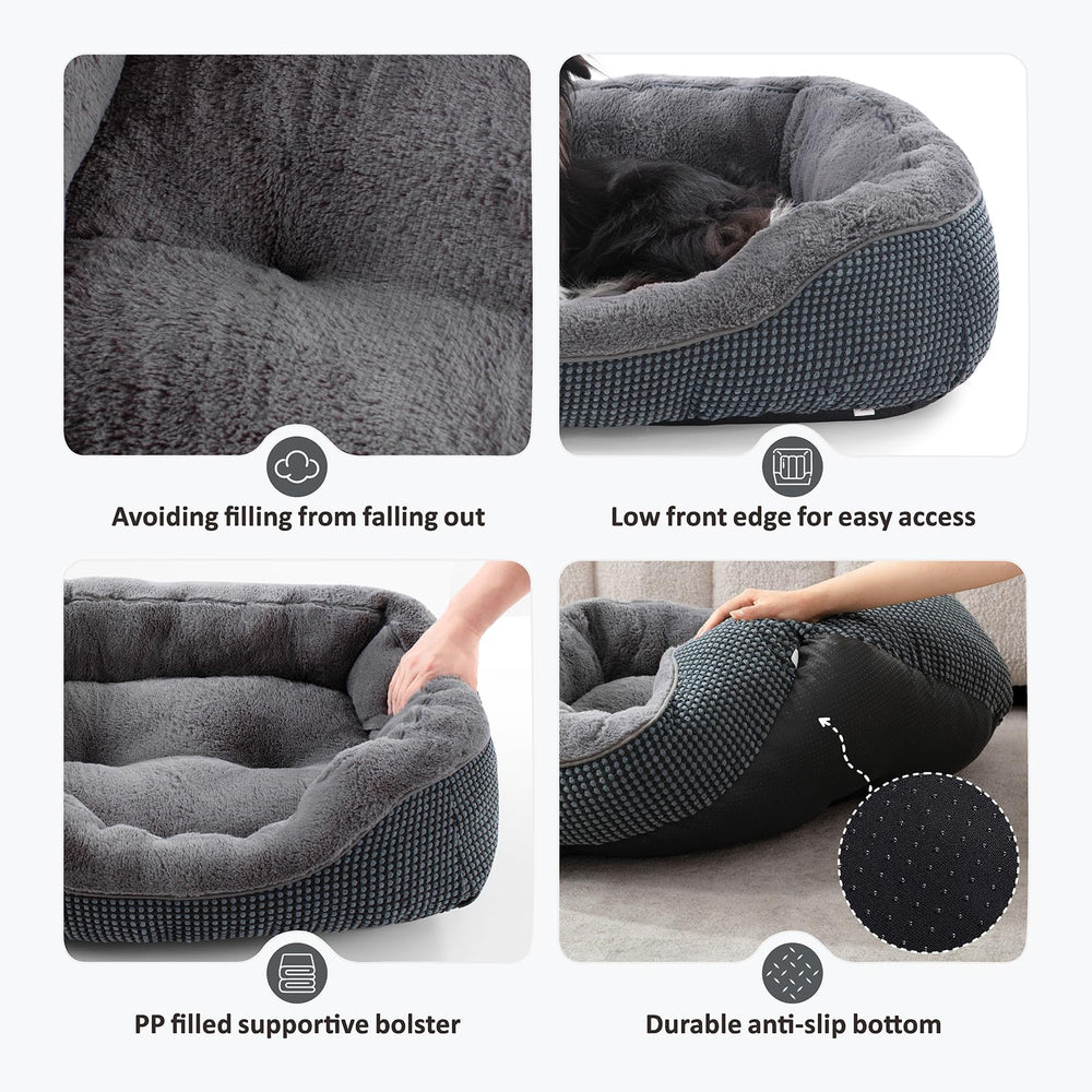 INVENHO Small Dog Bed features a low-entry design for easy access.