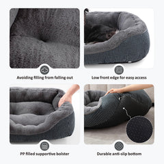 INVENHO Small Dog Bed features a low-entry design for easy access.