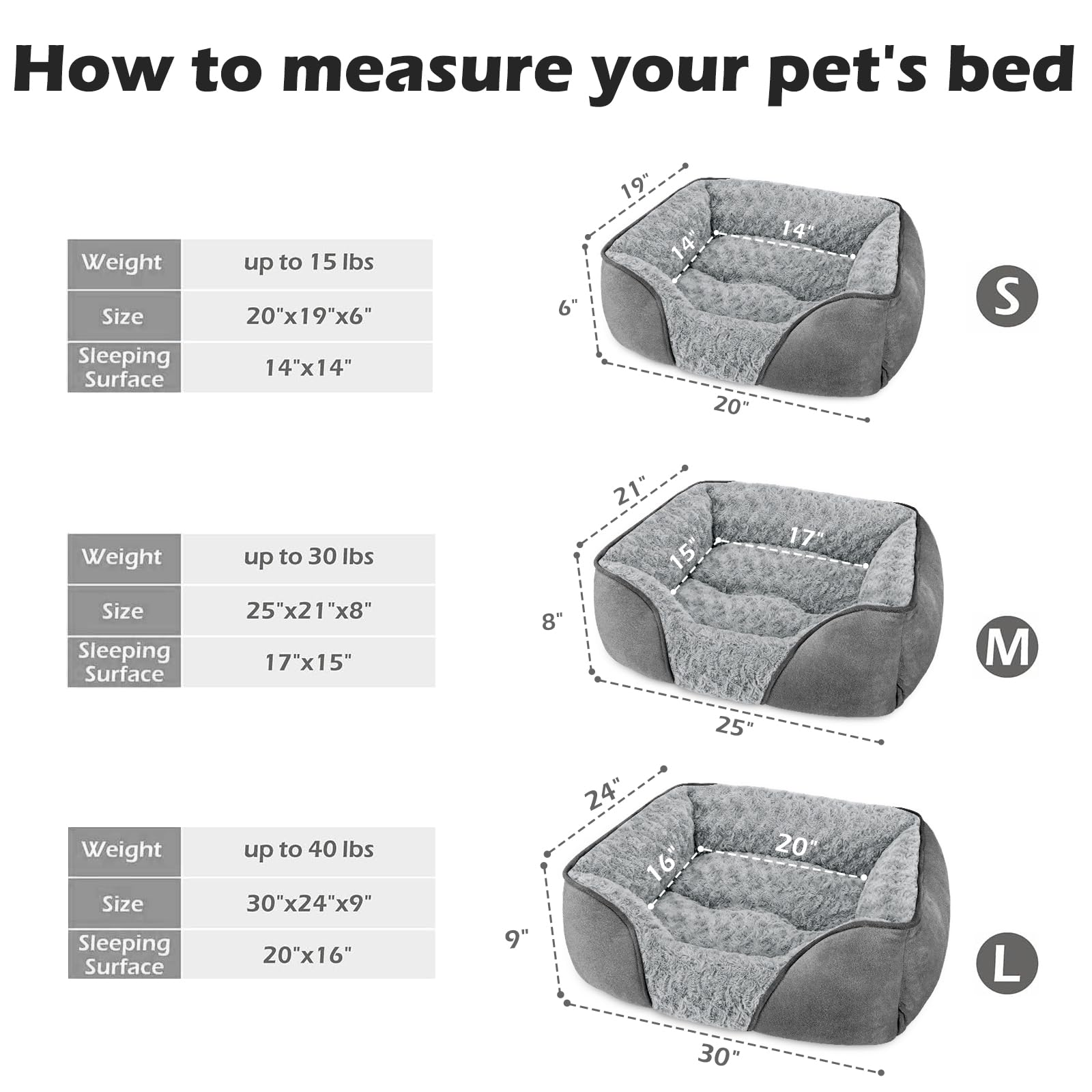 INVENHO small dog bed soft-fill cushions for restful lounging.