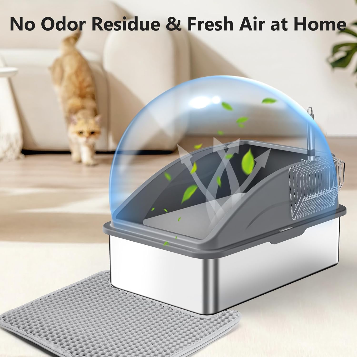 INVENHO filter-plate 30-degree reduces litter tracking around your home