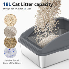 INVENHO leak-proof design with 4" walls contains urine and reduces splashing