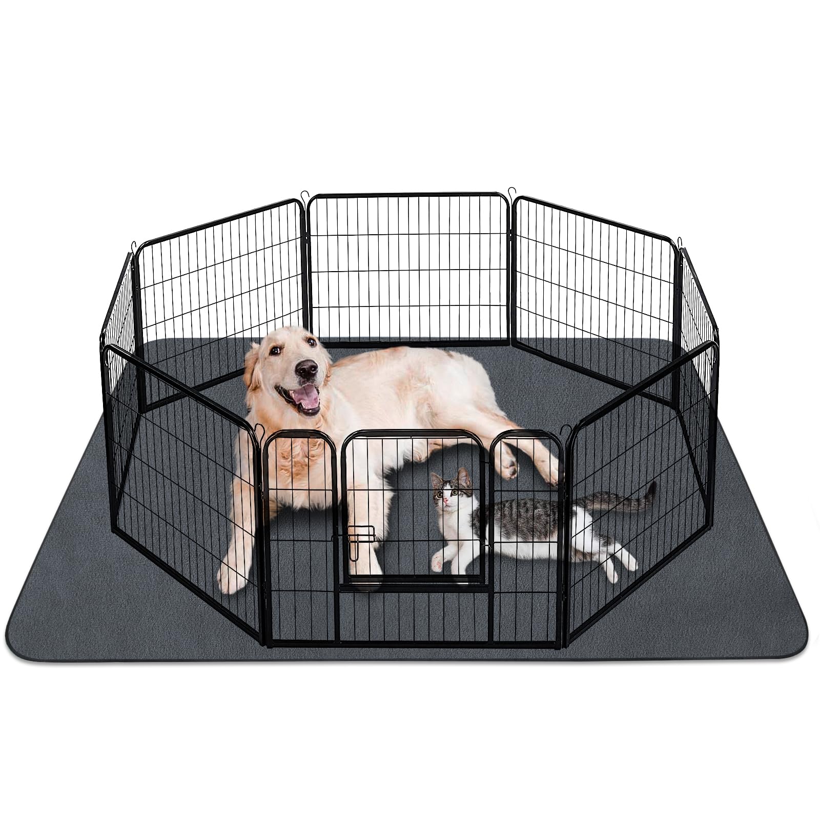 INVENHO washable dog pee pads front view offering large housebreaking coverage