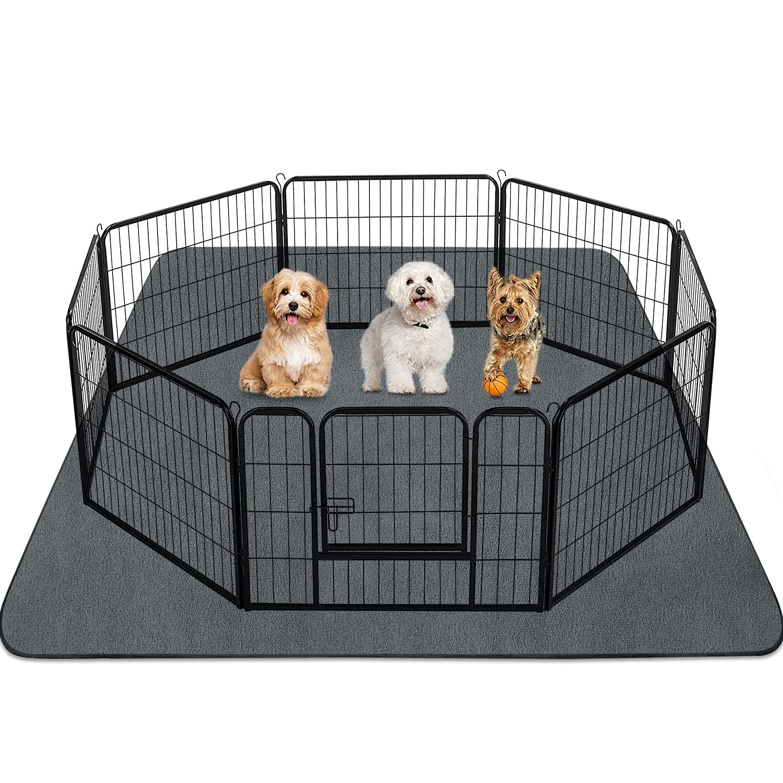 INVENHO 72x72 flat pad offers oversized coverage for larger dogs.