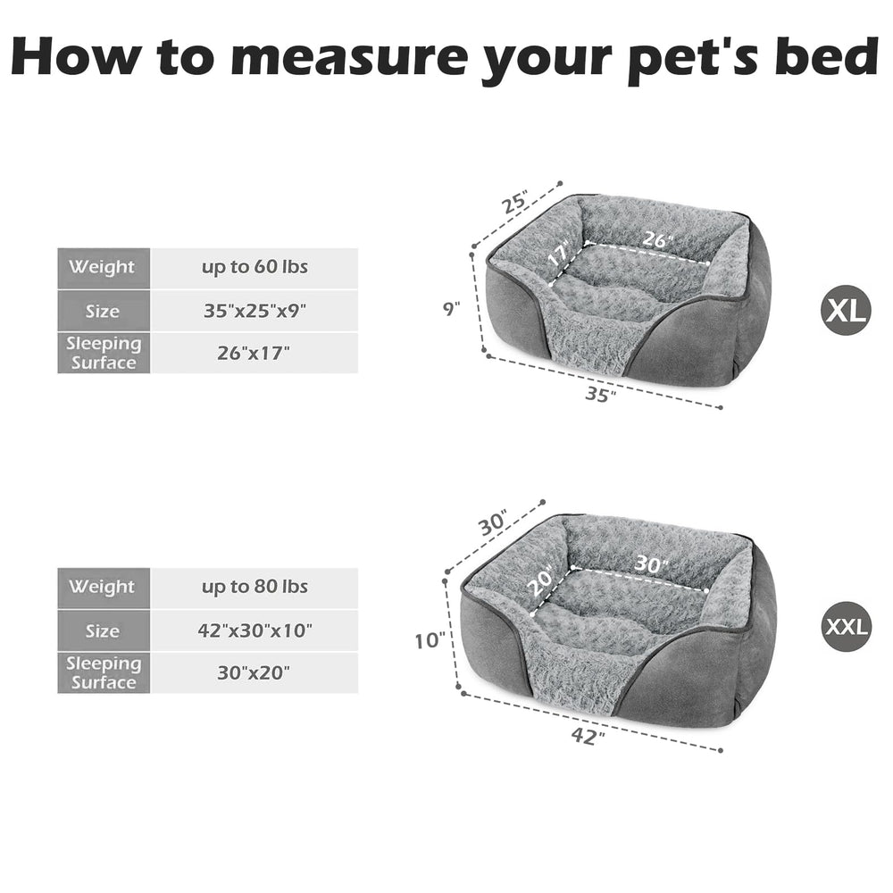 INVENHO X-Large dog bed edge-support detail for secure resting
