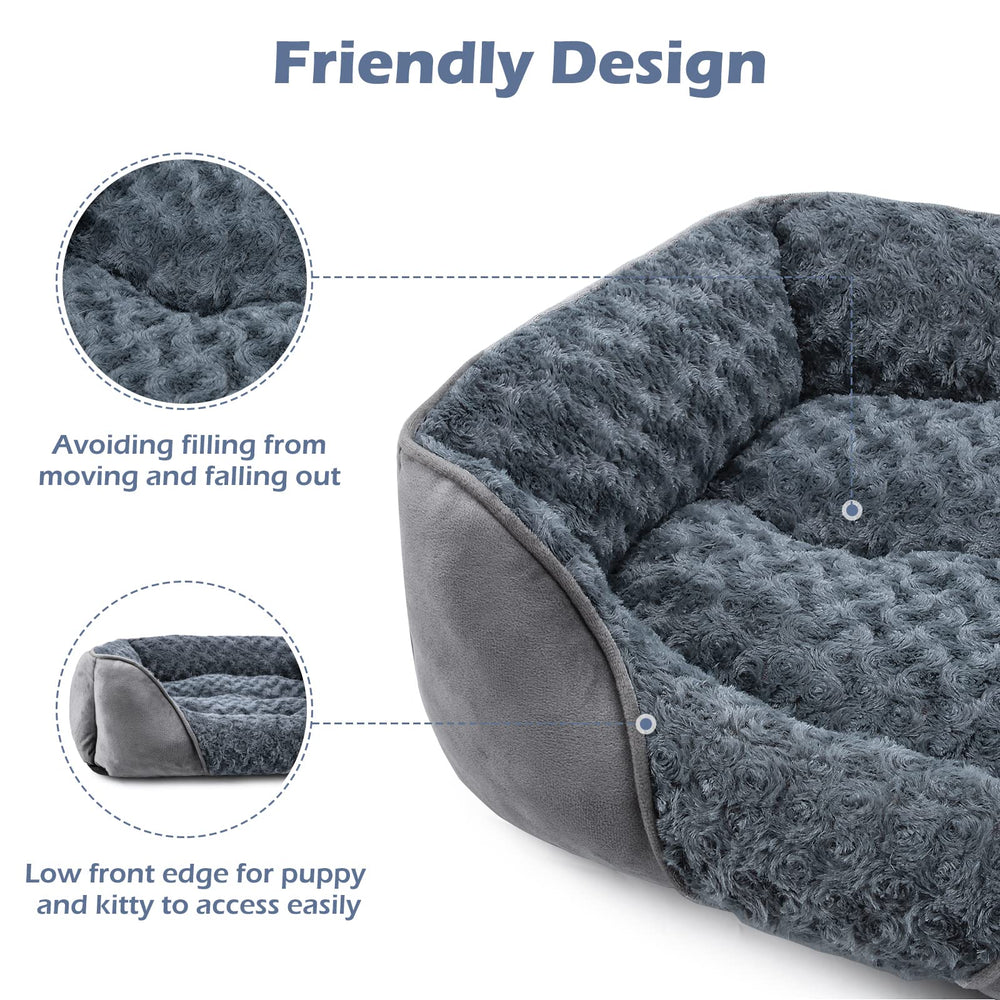 INVENHO X-Large Dog Bed inner padding closeup shows soft cushioning.