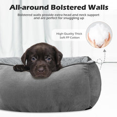 INVENHO X-Large dog bed rear view highlighting anti-slip bottom