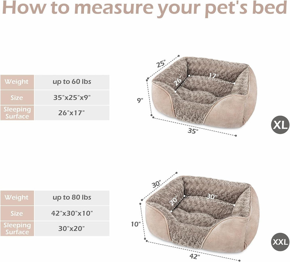 INVENHO XX-Large dog bed anti-slip-bottom keeps bed stable during play