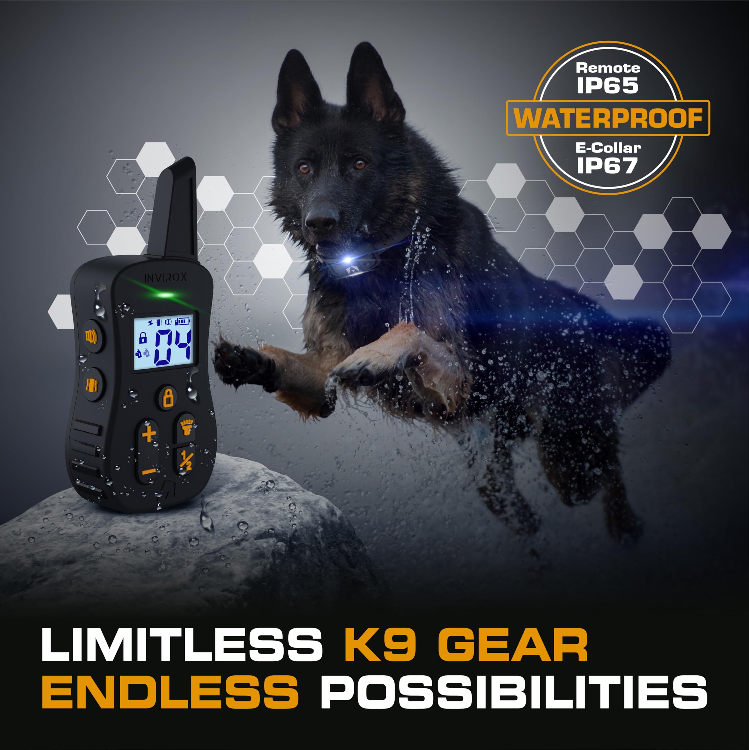 INVIROX Ultra K9 demonstrates ¾ mile range for outdoor training.