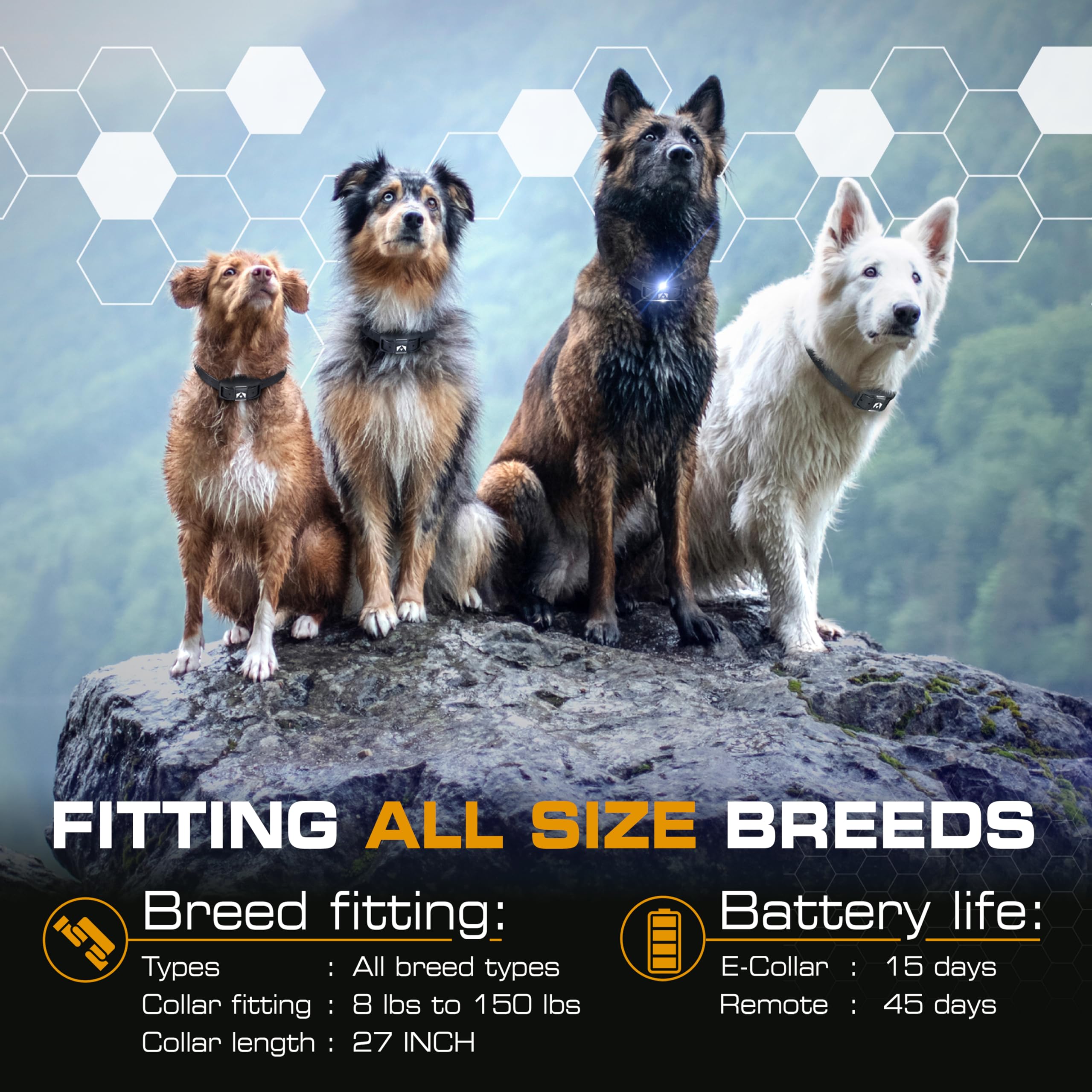INVIROX Ultra K9 supports dogs from 8 to 150 pounds.