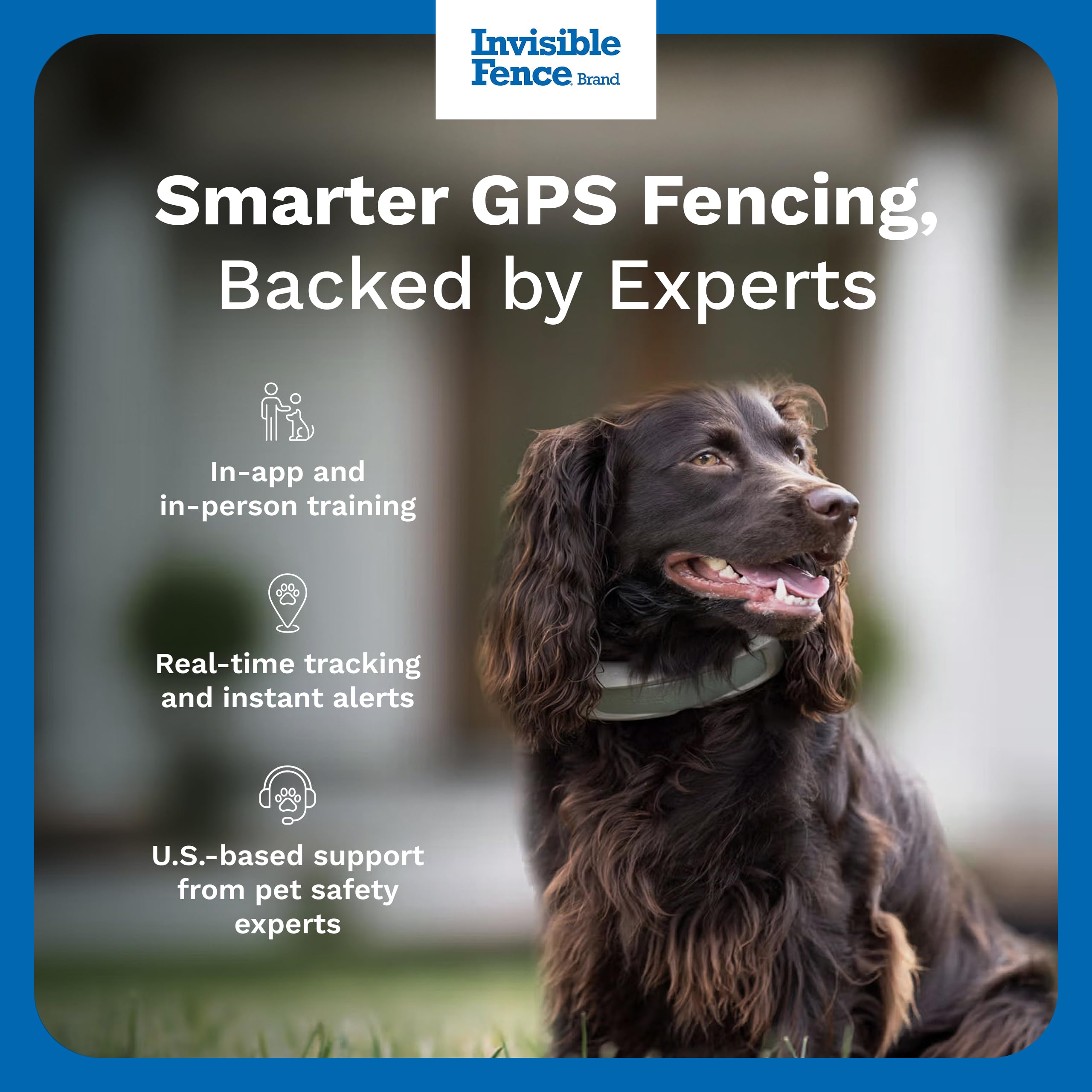 Invisible Fence app showing boundaries and tracking for precise location awareness