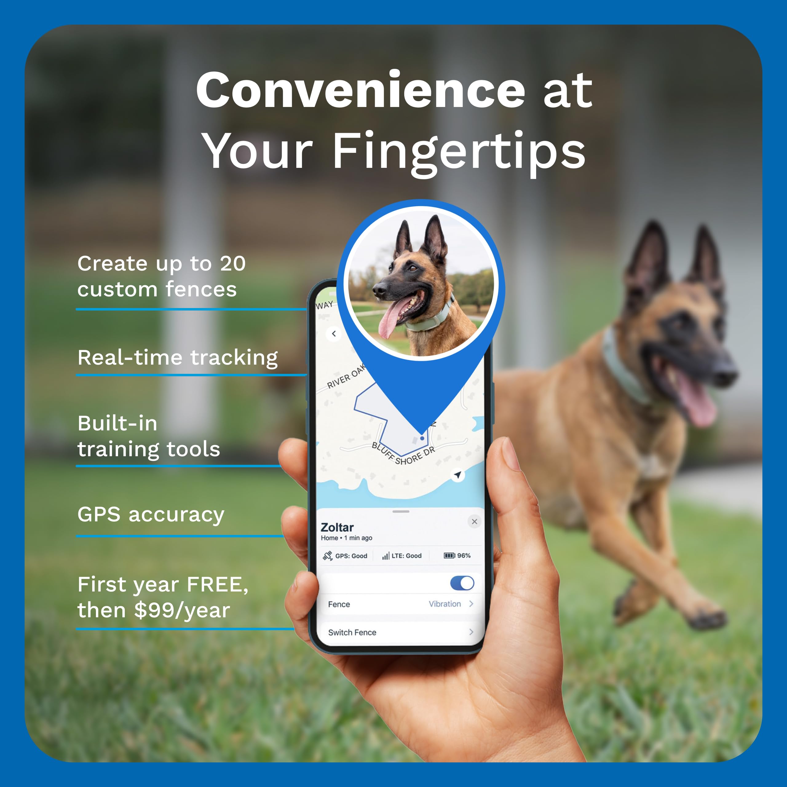 Invisible Fence Lost Dog Mode helps locate a stray pet