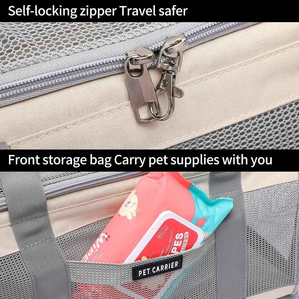 Ioview front pocket and removable pad for organize items and easy cleaning.