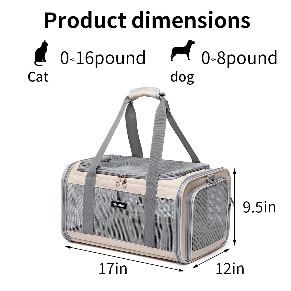 Ioview pet carrier side opening for convenient access and quick repositioning mid-travel.