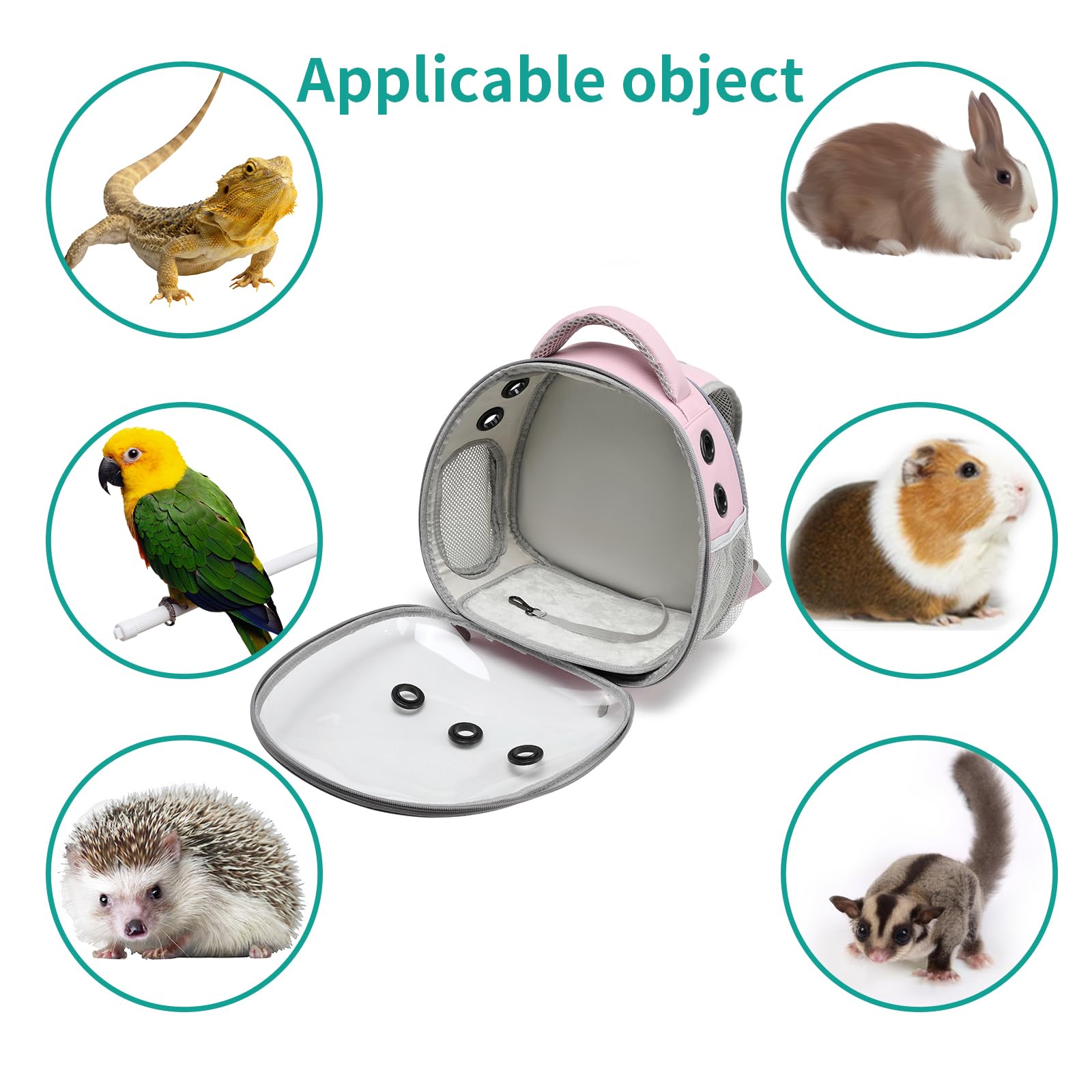 ioview breathable mesh design supports airflow for pet comfort on trips.