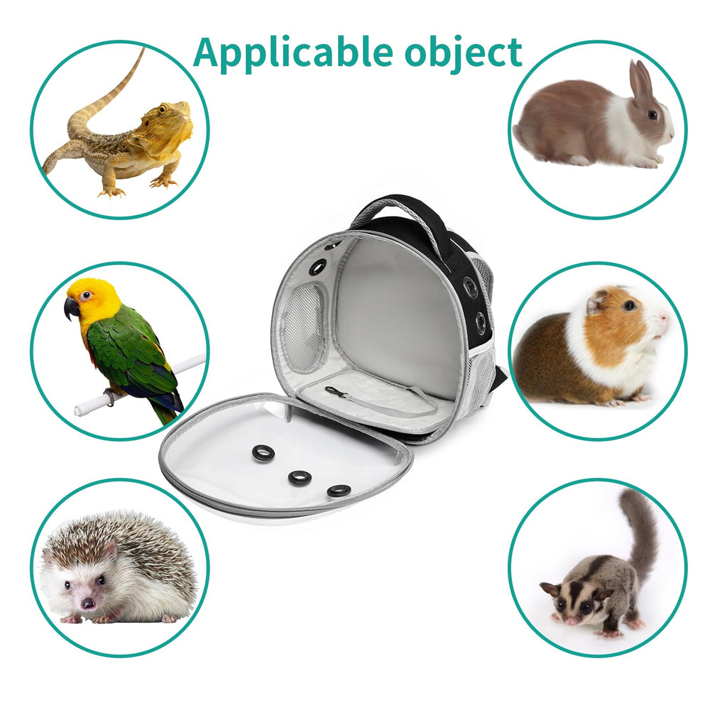ioview breathable-mesh design backpack keeps air circulating for pet comfort during outings.